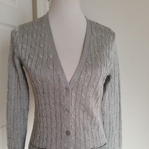 New Lauren Ralph Lauren Women's V- Neck Button-Dow